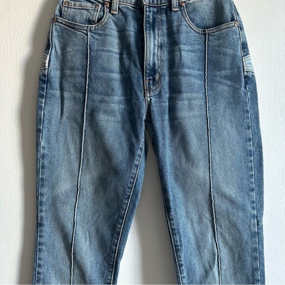 Revice Sz 27 Denim Star Back Exposed Seems Tappered Legs Jeans - Picture 4 of 12